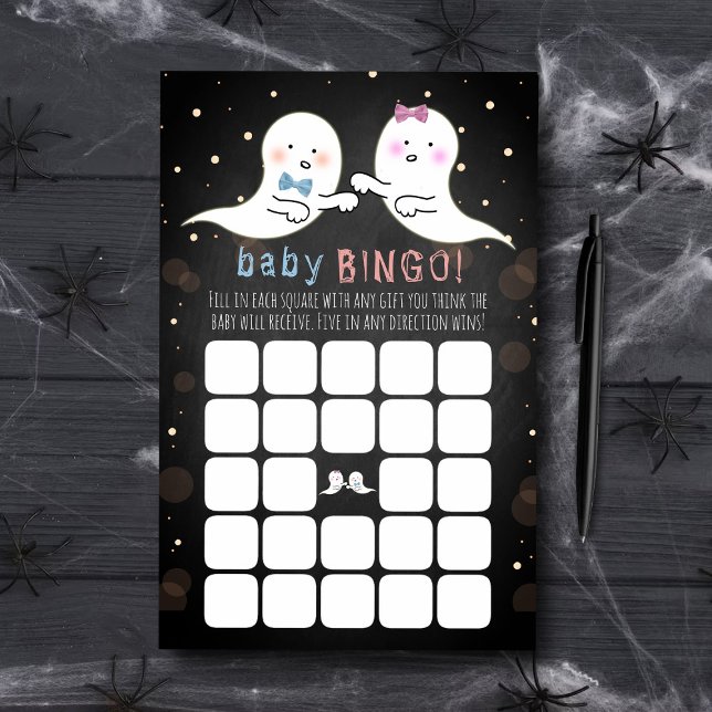 Little Spirit Halloween Gender Reveal Party Bingo (Creator Uploaded)