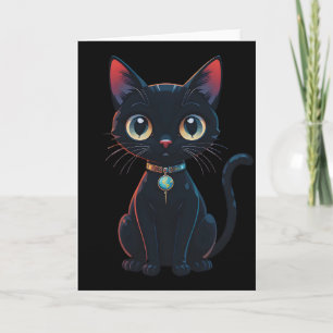 Little Spooky Black Cat Card