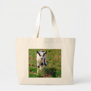 Little Spot The Baby Goat Large Tote Bag