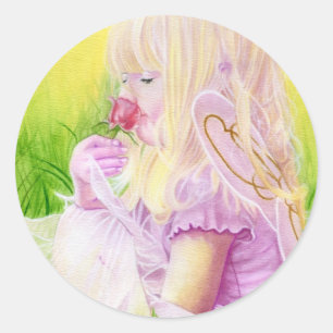 Little Spring Fairy Rose Sticker