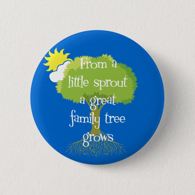 Little Sprout 6 Cm Round Badge (Front)