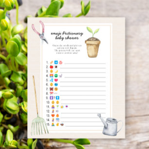 Little sprout baby shower - emoji pictionary game