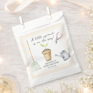 Little sprout baby shower  favour bags
