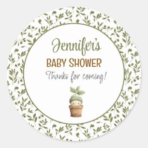 Little Sprout Baby Shower Sticker