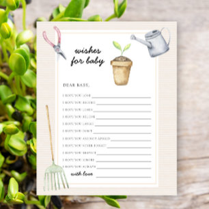 Little Sprout Baby Shower - Wishes for baby