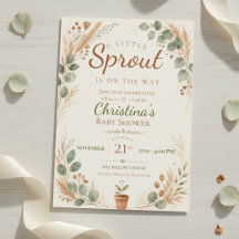 Little Sprout Botanical Baby Shower