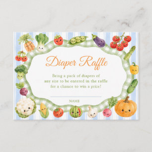 Little Sprout Boy Diaper Raffle Ticket Enclosure Card