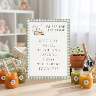 Little Sprout Guess Food Baby Shower Game card