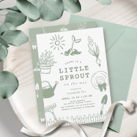 Little Sprout Hand-drawn Garden Baby Shower