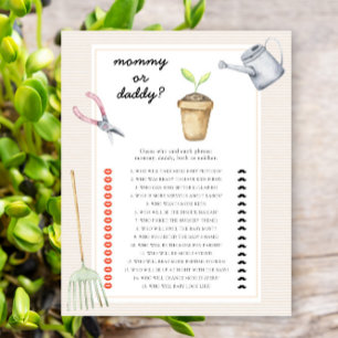 Little sprout - mummy or daddy baby shower game