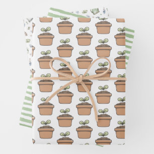 Little Sprout or Garden Wrapping Paper Sheet