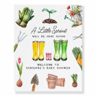 Little Sprout Pink Rain Boots Baby Shower Welcome