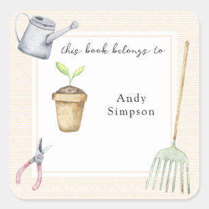 Little Sprout This book belongs to Square Sticker