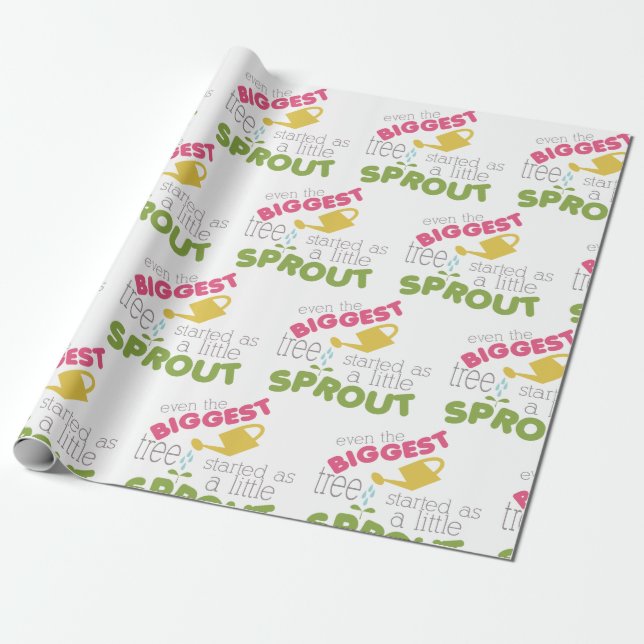 Little Sprout Wrapping Paper (Unrolled)
