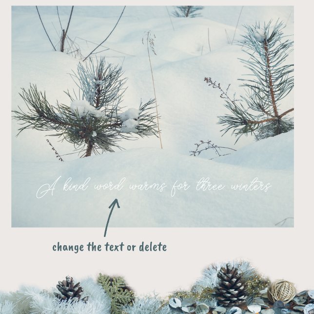 Little spruces under snow poster (Creator Uploaded)