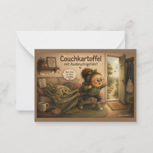 Little Spud at Home – Greeting Card