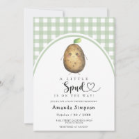 Little Spud Baby shower Invitation