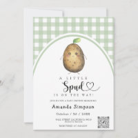 Little Spud Baby shower Invitation