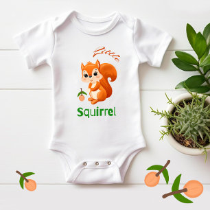 Little squirrel  baby bodysuit