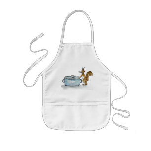 little squirrel kids apron