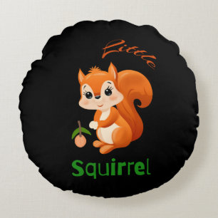 Little squirrel  round cushion