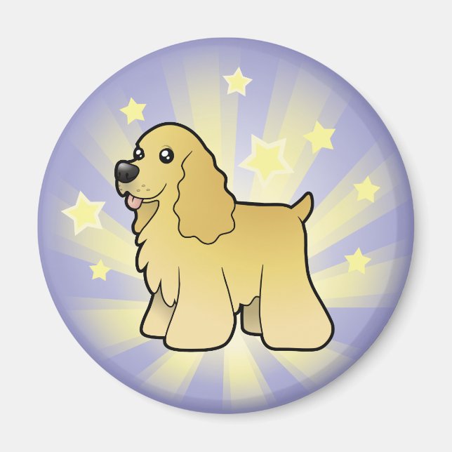 Little Star American Cocker Spaniel Magnet (Front)