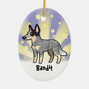 Little Star Australian Cattle Dog / Kelpie Ceramic Tree Decoration