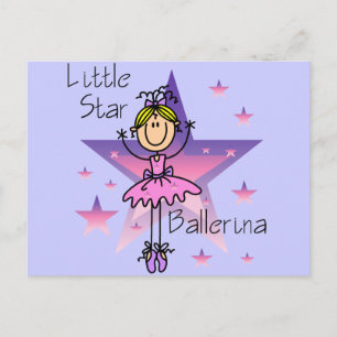 Little Star Ballerina - Blonde Hair Postcard