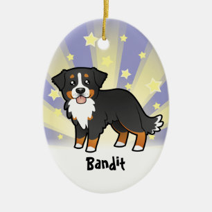 Little Star Bernese Mountain Dog Ceramic Tree Decoration