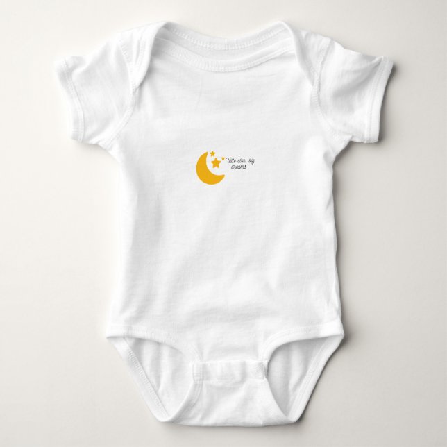 "Little Star, Big Dreams " Baby Bodysuit (Front)