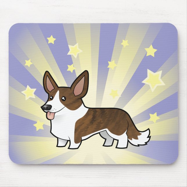 Little Star Cardigan Welsh Corgi Mouse Pad (Front)