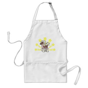 Little Star Chinese Crested (hairless) Standard Apron