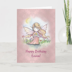 Little Star Fairy Girls Birthday Card