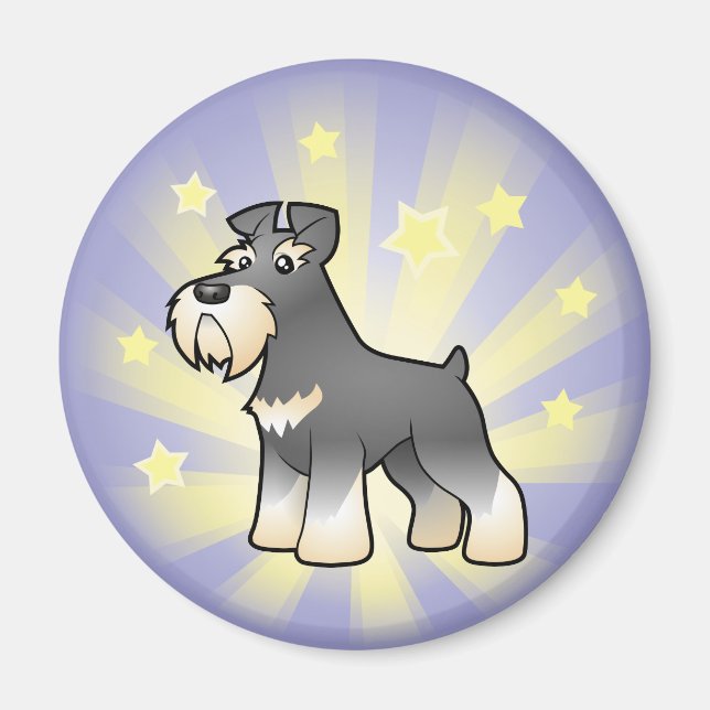 Little Star Giant/Standard/Miniature Schnauzer Magnet (Front)