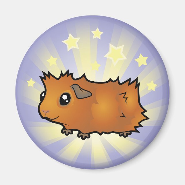 Little Star Guinea Pig (scruffy) Magnet (Front)