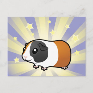 Little Star Guinea Pig (smooth hair) Postcard
