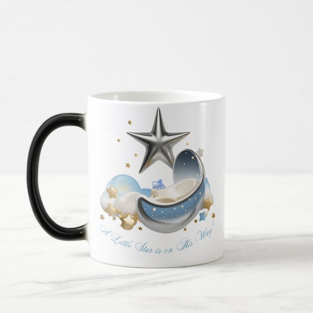 "Little Star is on His Way" Magic Heat-Reveal Mug (Left)