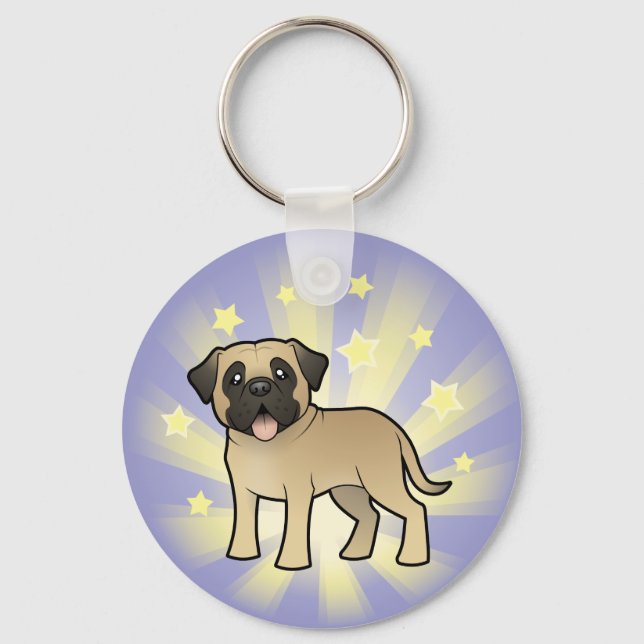 Little Star Mastiff / Bullmastiff Key Ring (Front)