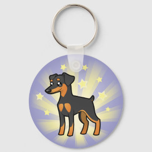 Little Star Miniature Pinscher /Manchester Terrier Key Ring