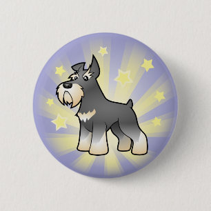 Little Star Schnauzer 6 Cm Round Badge