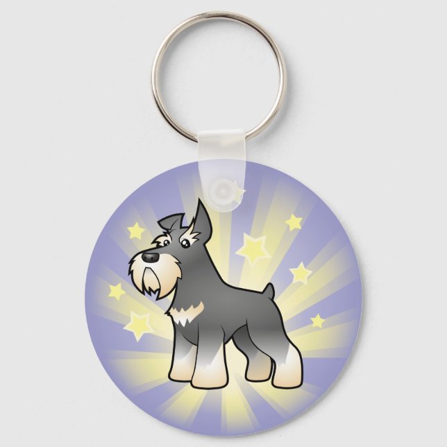 Little Star Schnauzer Key Ring (Front)