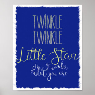 Little Star Silver and clouds Poster