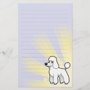 Little Star Standard/Miniature/Toy Poodle pup cut Stationery