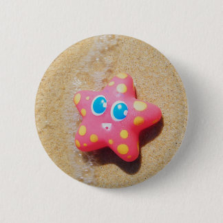 Little Starfish 6 Cm Round Badge