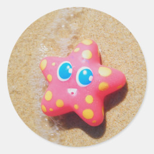 Little Starfish Classic Round Sticker