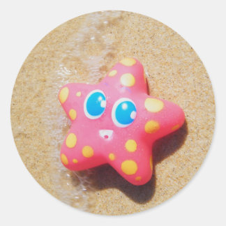 Little Starfish Classic Round Sticker