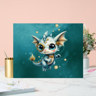 Little Steam Dragon – Professional Chaos Engineer. Acrylic Sign
