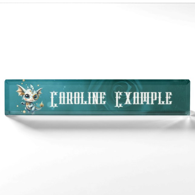 Little Steam Dragon – Professional Chaos Engineer. Nameplate (Front)