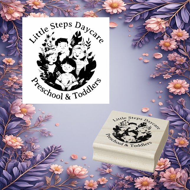 Little Steps Daycare Preschool And Toddlers Custom Rubber Stamp (Little Steps Daycare Preschool And Toddlers Custom Rubber Stamp)