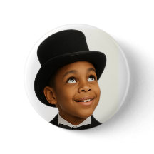 Little Stevie Always Looking Up Button